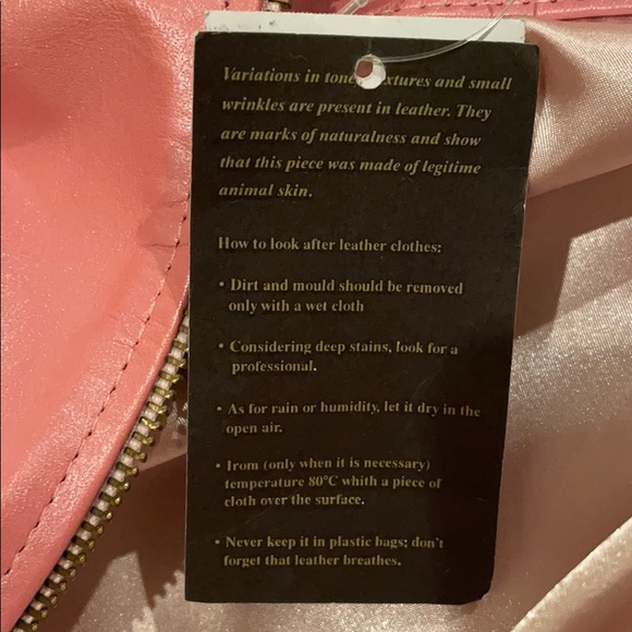 Pink Leather jacket - Picture 9 of 12